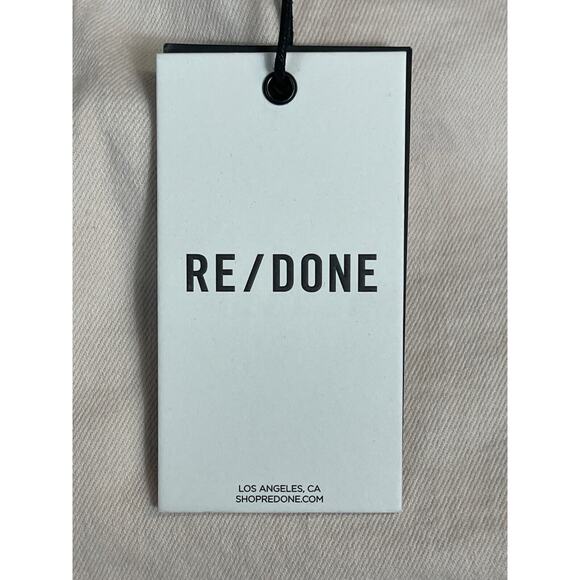 RE/DONE Jeans Womens 28 Pink 90s High Rise Loose Fit Straight‎ Leg Cotton Denim - Picture 9 of 16